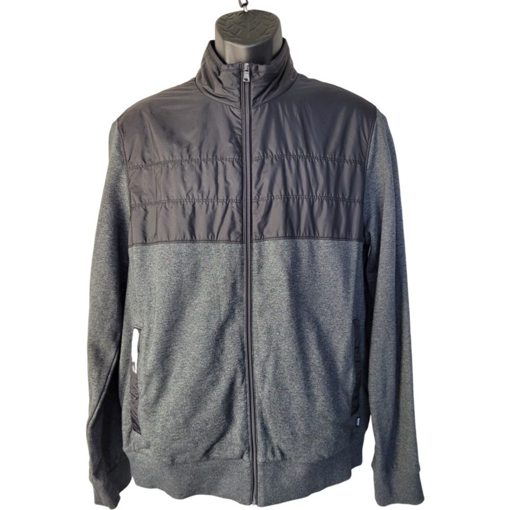 ✅ Hugo Boss men’s ‘Pizzoli’ Zip Top/Jacket (Grey/Black)